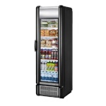 True GDM-15-RTO-HC-LD - Merchandiser, one-section, (1) glass hinged door, powder coated exterior